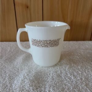 vintage Pyrex milk glass creamer